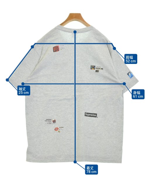 Supreme（シュプリーム）Tシャツ・カットソー グレー サイズ:XL メンズ/2200680124081