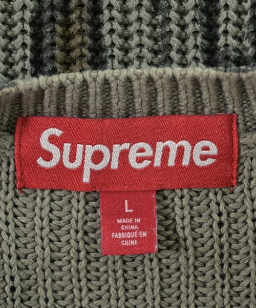 Supreme（シュプリーム）ニット・セーター カーキ サイズ:L メンズ/2200680994028