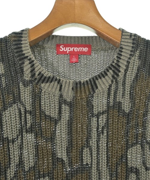 Supreme（シュプリーム）ニット・セーター カーキ サイズ:L メンズ/2200680994028