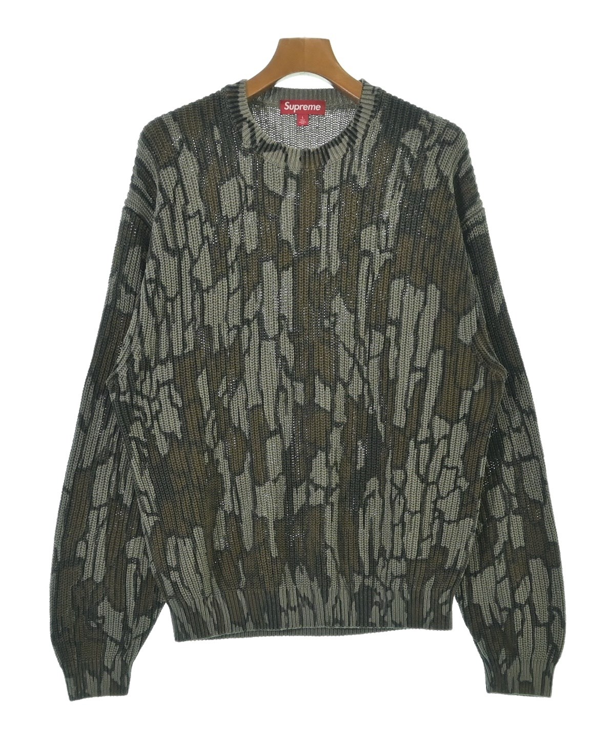 Supreme ニット・セーター カーキ L 【公式通販】