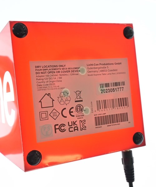 Supreme（シュプリーム）小物類（その他） 赤 サイズ:- メンズ/2200681270022