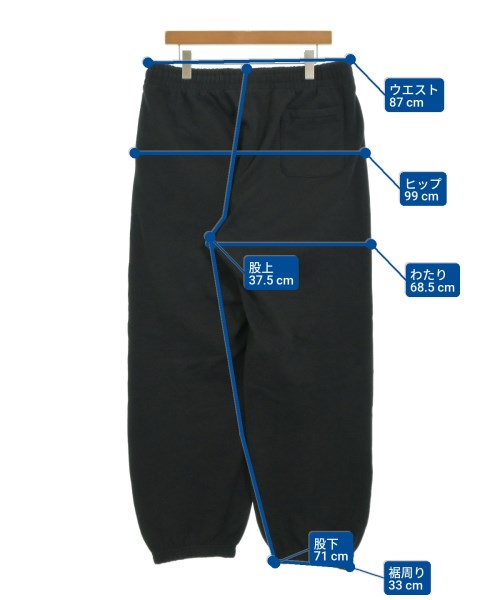Supreme（シュプリーム）スウェットパンツ 黒 サイズ:XL メンズ/2200681369016