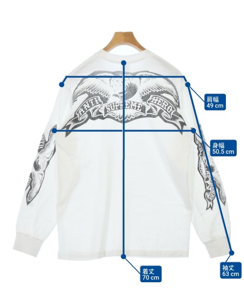 Supreme（シュプリーム）Tシャツ・カットソー 白 サイズ:M メンズ/2200689996030