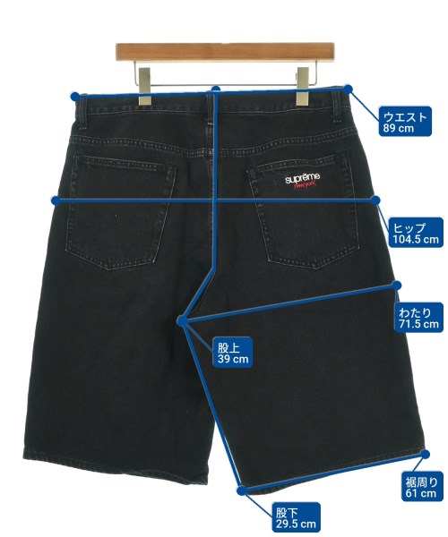 Supreme（シュプリーム）ショートパンツ 黒 サイズ:34(XL位) メンズ/2200695539078