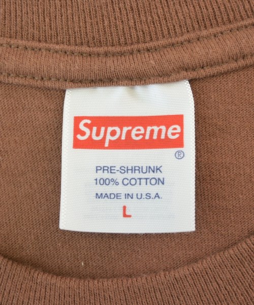 Supreme（シュプリーム）Tシャツ・カットソー 茶 サイズ:L メンズ/2200697300027