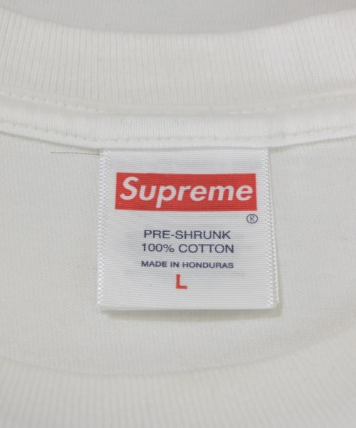 Supreme（シュプリーム）Tシャツ・カットソー 白 サイズ:L メンズ/2200697811080