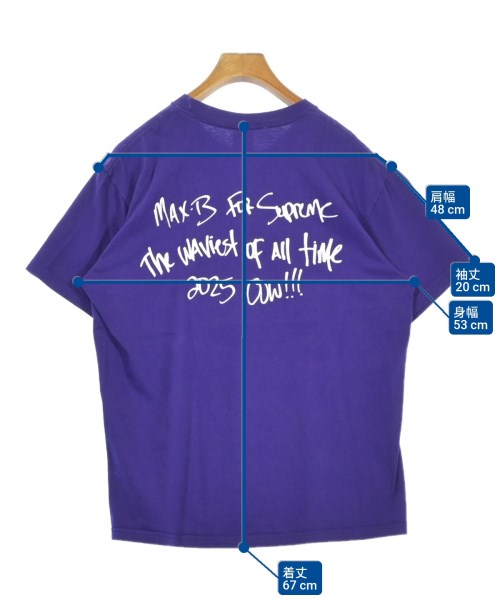 Supreme（シュプリーム）Tシャツ・カットソー 紫 サイズ:M メンズ/2200696652042