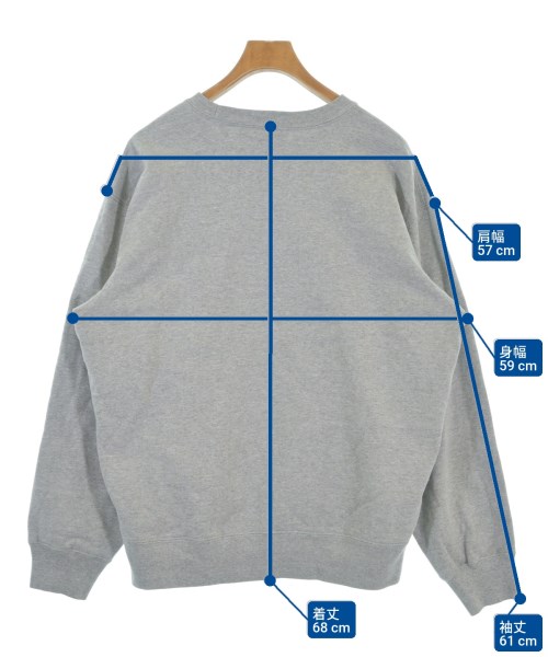Supreme（シュプリーム）スウェット グレー サイズ:M メンズ/2200697136039