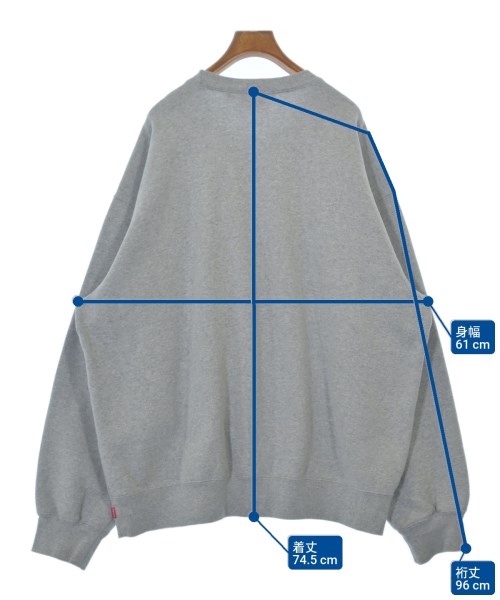Supreme（シュプリーム）スウェット グレー サイズ:XL メンズ/2200700499014