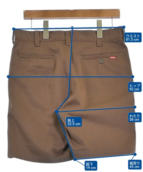 Supreme（シュプリーム）ショートパンツ 茶 サイズ:30(M位) メンズ/2200700625093