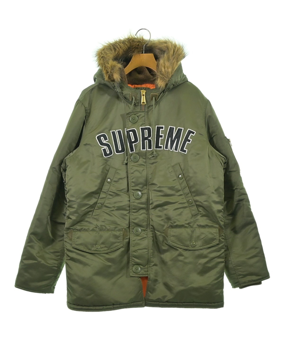 Supreme（シュプリーム）ダウンコート カーキ サイズ:M メンズ