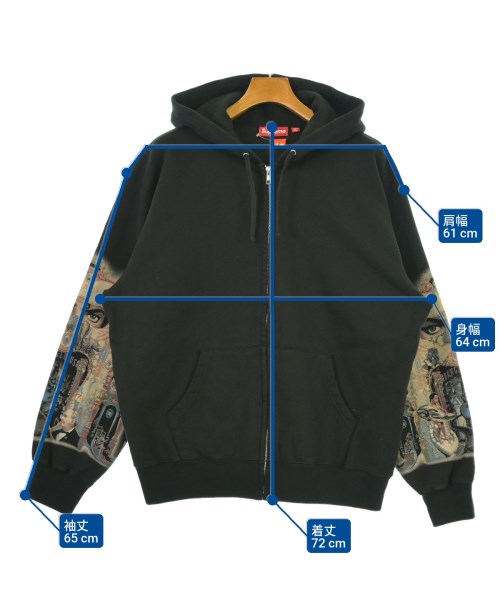 Supreme（シュプリーム）パーカー 黒 サイズ:M メンズ/2200655170013