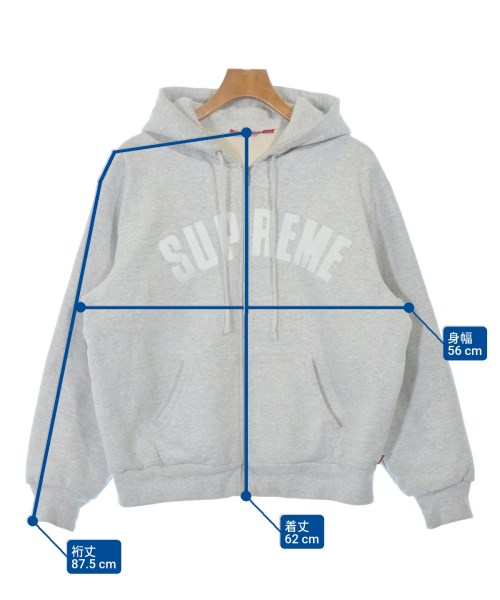 Supreme（シュプリーム）パーカー グレー サイズ:S メンズ/2200655214014
