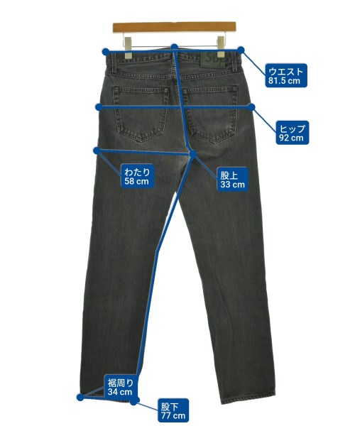 Supreme（シュプリーム）デニムパンツ 黒 サイズ:30(M位) メンズ/2200648740032