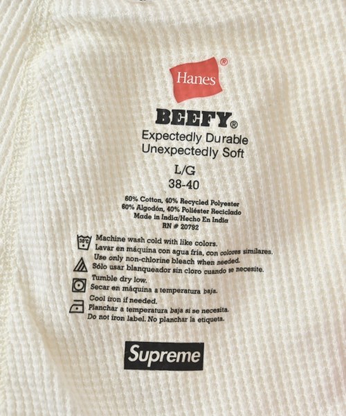 Supreme（シュプリーム）小物類（その他） 白 サイズ:L レディース/2200655588047