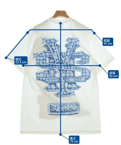 Supreme（シュプリーム）Tシャツ・カットソー 白 サイズ:M メンズ/2200653868066
