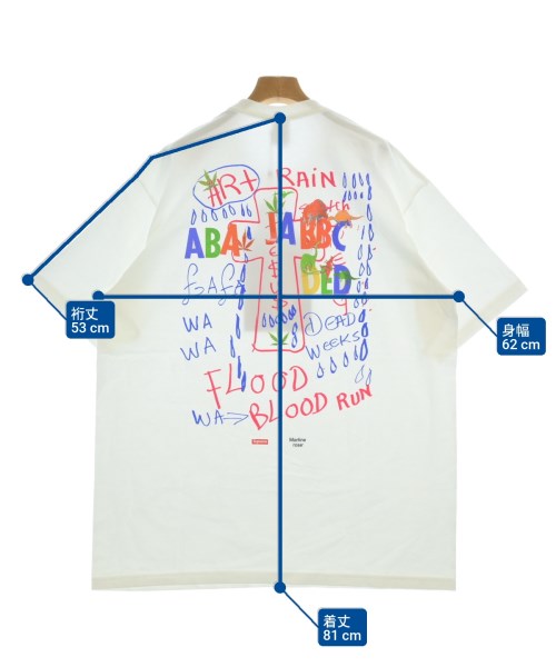 Supreme（シュプリーム）Tシャツ・カットソー 白 サイズ:XL メンズ/2200656315079