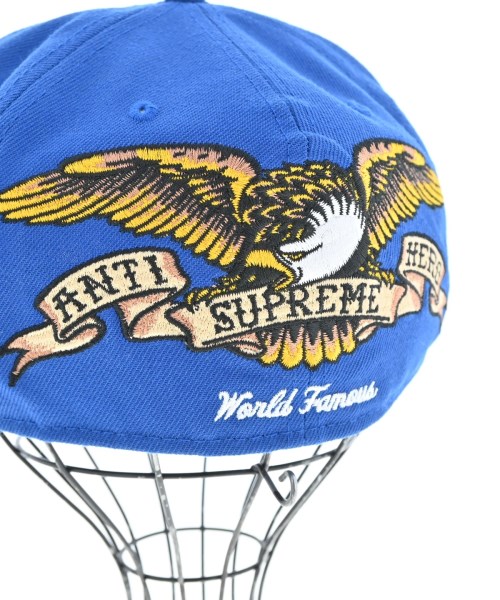 Supreme（シュプリーム）キャップ 青 サイズ:58.7cm メンズ/2200656371037
