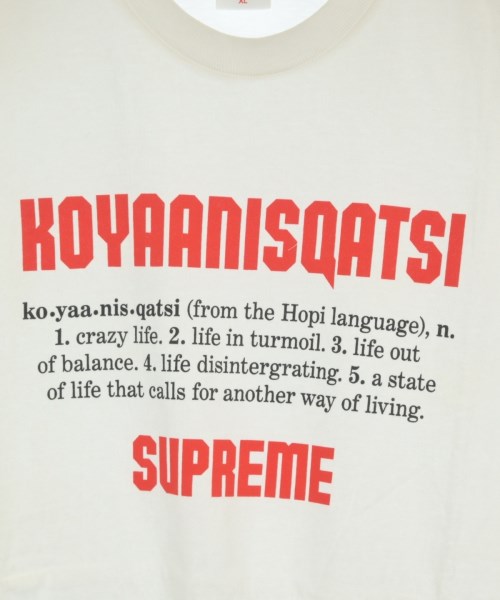 Supreme（シュプリーム）Tシャツ・カットソー 白 サイズ:XL メンズ/2200656487349