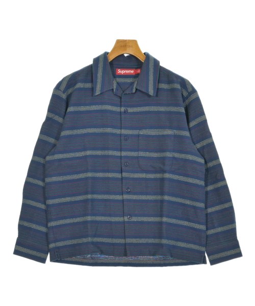 Supreme(シュプリーム)カジュアルシャツ 紺 サイズ:S/2200656858033