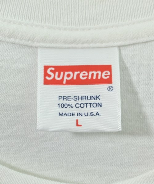 Supreme（シュプリーム）Tシャツ・カットソー 白 サイズ:L メンズ/2200657715083