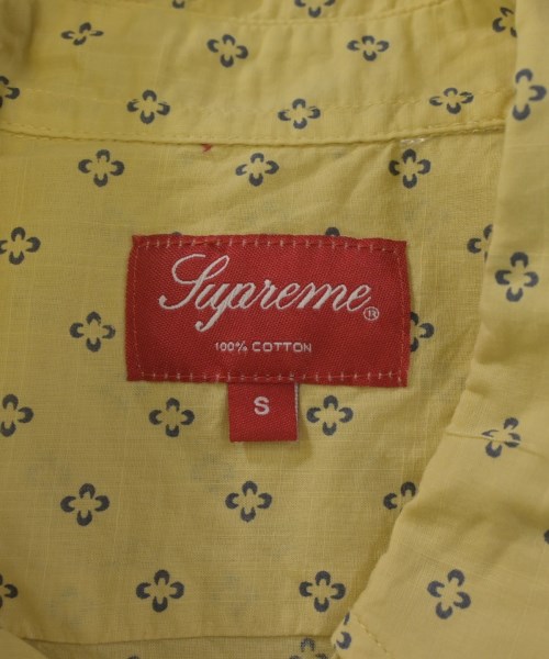 Supreme（シュプリーム）カジュアルシャツ 黄 サイズ:S メンズ/2200653268248