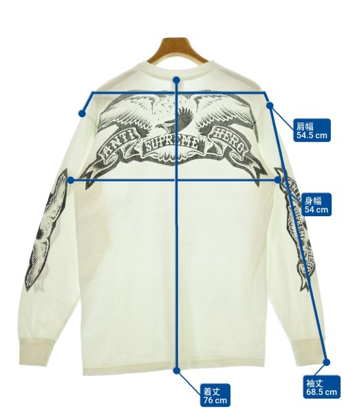 Supreme（シュプリーム）Tシャツ・カットソー 白 サイズ:M メンズ/2200658571039