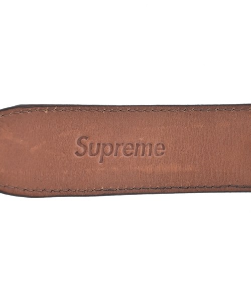 Supreme（シュプリーム）ベルト 茶 サイズ:- メンズ/2200658638176