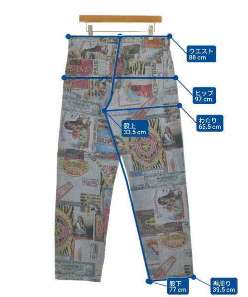 Supreme（シュプリーム）デニムパンツ 紺 サイズ:34(XL位) メンズ/2200659589101