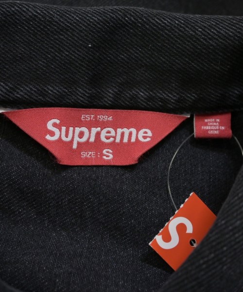 Supreme（シュプリーム）デニムジャケット 黒 サイズ:S メンズ/2200660567013