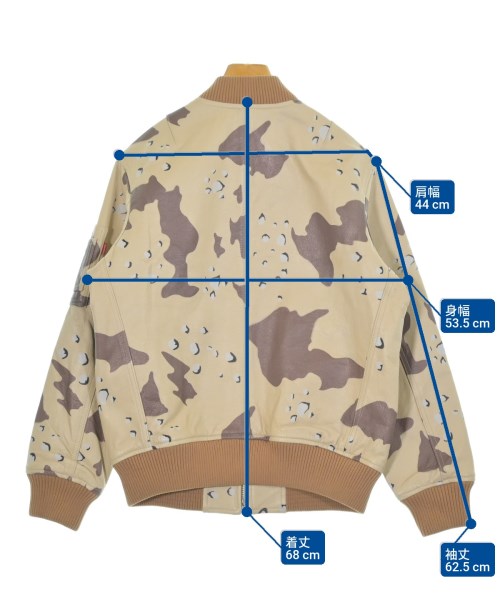 Supreme（シュプリーム）ライダース ベージュ サイズ:S メンズ/2200660647067