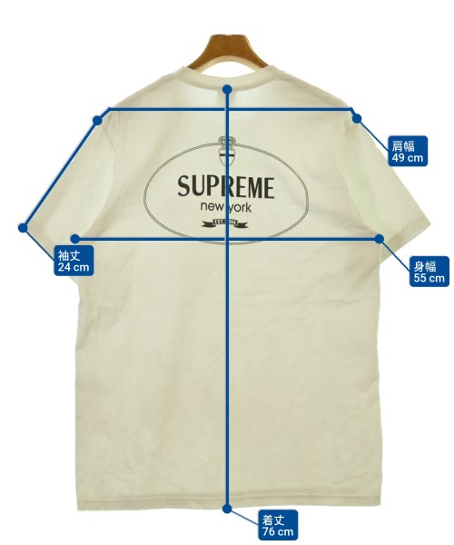 Supreme（シュプリーム）Tシャツ・カットソー 白 サイズ:M メンズ/2200660907024