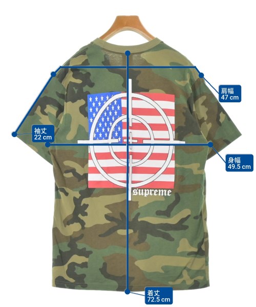 Supreme（シュプリーム）Tシャツ・カットソー カーキ サイズ:M メンズ/2200661557136