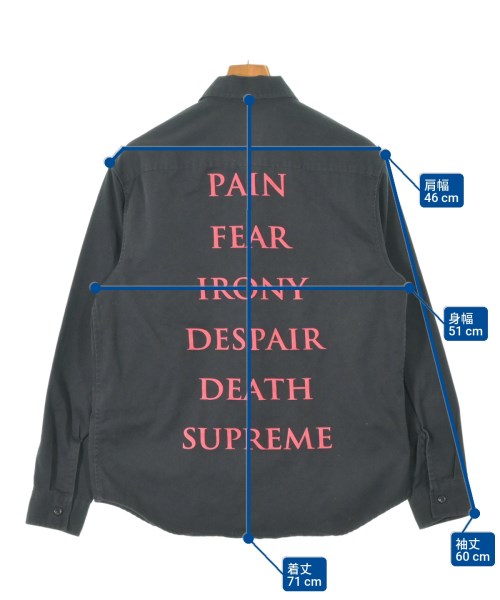 Supreme（シュプリーム）カジュアルシャツ 黒 サイズ:S メンズ/2200662180197