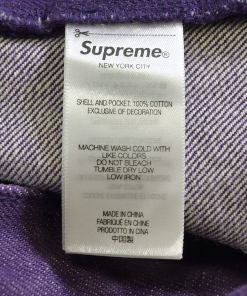 Supreme（シュプリーム）デニムパンツ 紫 サイズ:34(XL位) メンズ/2200710649027
