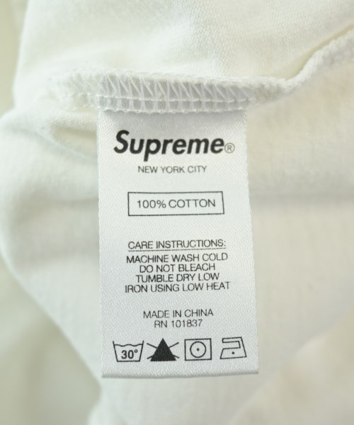 Supreme（シュプリーム）Tシャツ・カットソー 白 サイズ:M メンズ/2200710856029