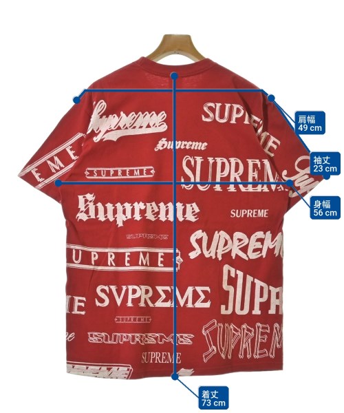 Supreme（シュプリーム）Tシャツ・カットソー 赤 サイズ:L メンズ/2200712097024