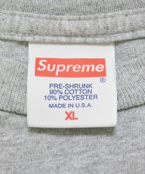 Supreme（シュプリーム）Tシャツ・カットソー グレー サイズ:XL メンズ/2200714134017