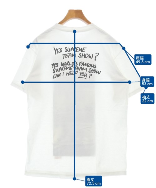 Supreme（シュプリーム）Tシャツ・カットソー 白 サイズ:L メンズ/2200708313107