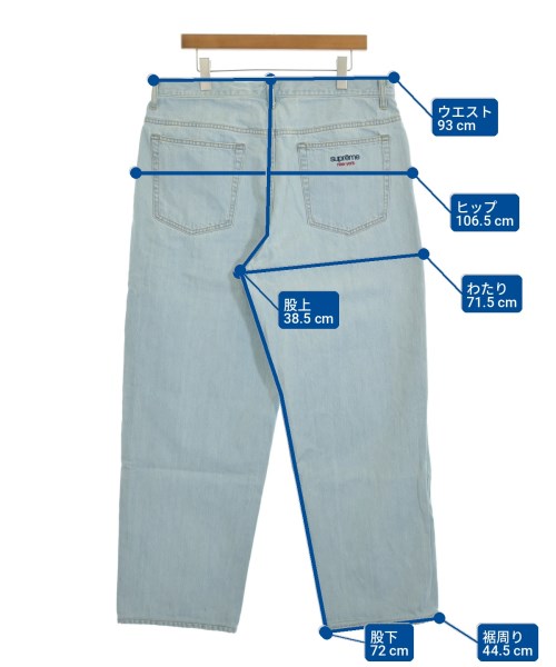 Supreme（シュプリーム）デニムパンツ 青 サイズ:34(XL位) メンズ/2200717547104