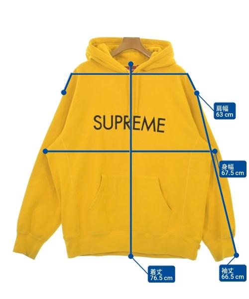 Supreme（シュプリーム）パーカー 黄 サイズ:XL メンズ/2200718372248