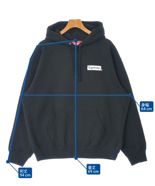 Supreme（シュプリーム）パーカー 黒 サイズ:L メンズ/2200646265179