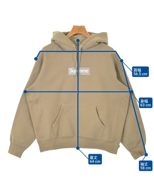Supreme（シュプリーム）パーカー ベージュ サイズ:S メンズ/2200646830018