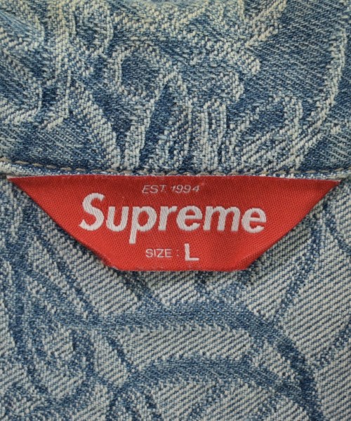 Supreme（シュプリーム）デニムジャケット 青 サイズ:L メンズ/2200646891019