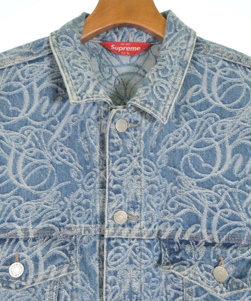 Supreme（シュプリーム）デニムジャケット 青 サイズ:L メンズ/2200646891019