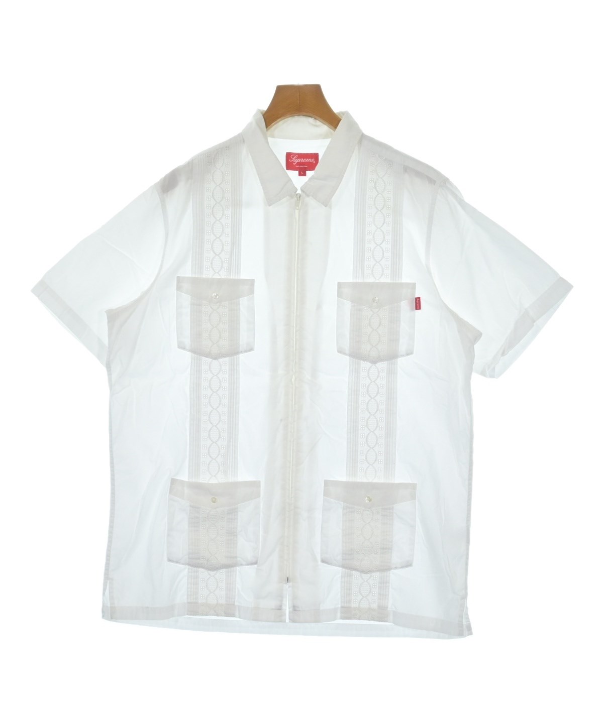 Supreme（シュプリーム）カジュアルシャツ 白 サイズ:L メンズ