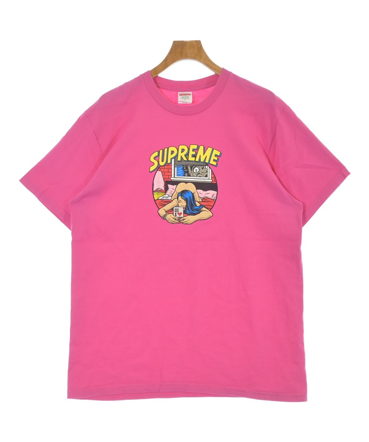 Supreme（シュプリーム）Tシャツ・カットソー ピンク サイズ:L メンズ