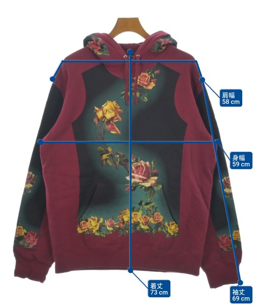 Supreme（シュプリーム）パーカー 赤 サイズ:L メンズ/2200637200141