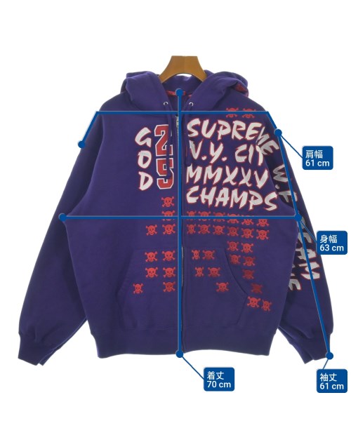 Supreme（シュプリーム）パーカー 紫 サイズ:L メンズ/2200640003128