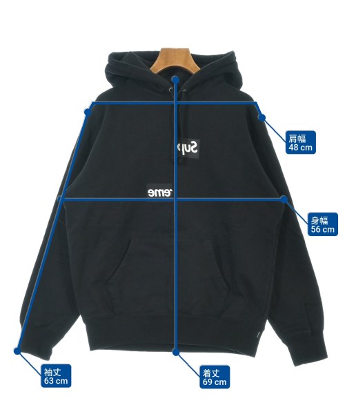 Supreme（シュプリーム）パーカー 黒 サイズ:S メンズ/2200648402015